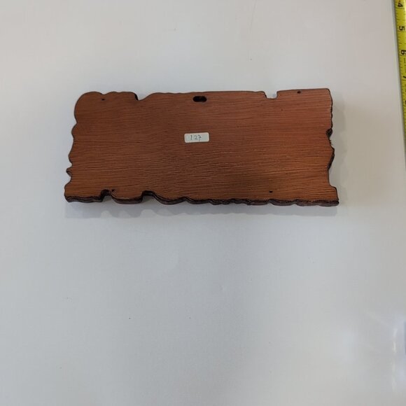 Handmade Walk By Faith Wooden Sign Scroll Saw Art - Picture 4 of 5